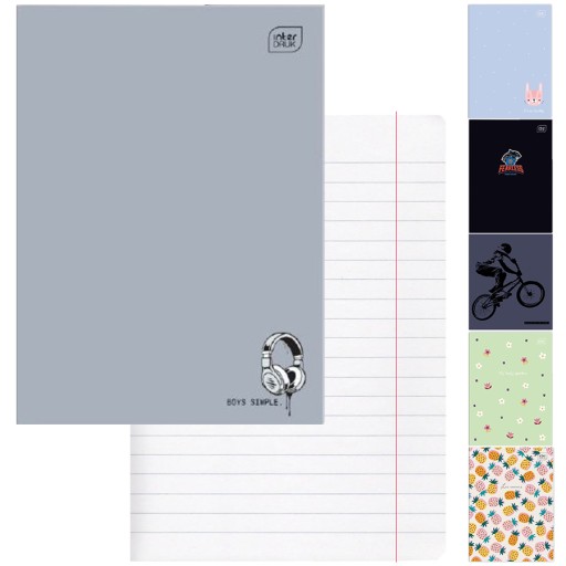 A4 NOTEBOOK 32 LINEKOVANÝCH STRÁN INTERDRUK MIX LINE