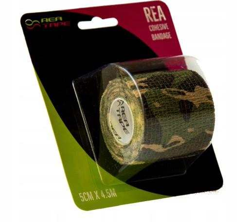 Elastická samolepiaca súdržná bandáž Rea Tape 5cm x 4,5m camo zelená