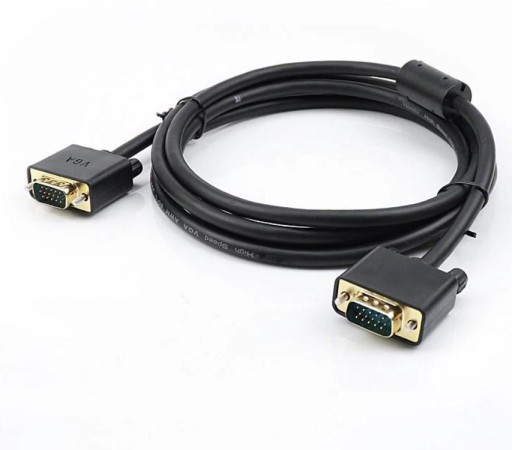 VGA ZLATÝ KÁBEL pre D-SUB FULL HD MONITOR, MEDENÝ 2M