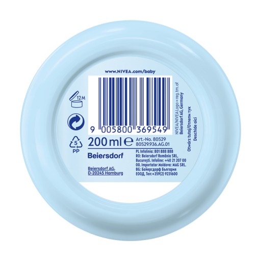 NIVEA BABY KRÉM NA TVÁR A TELO od 1 dňa veku 200 ml