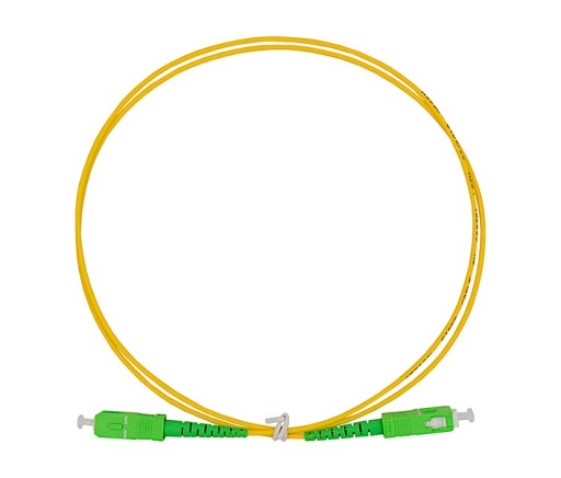 PATCHCORD FIBER OPTIC SM SC/APC KÁBEL 1m JEDNODUCHÝ