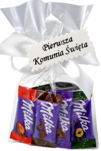 Darček DARČEK Prvé sväté prijímanie NAPS Milka 10 ks ĎAKUJEME za hostí
