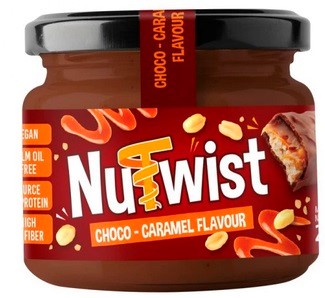NUTWIST Orieškový krém s príchuťou čokoládovo-karamelovej tyčinky s kúskami
