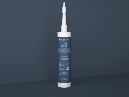 TITAN SUPER Montážne lepidlo 410 g Biela kartuša