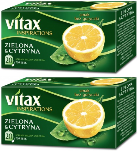 Vitax Inspirations s príchuťou Green Lemon 20 sáčkov