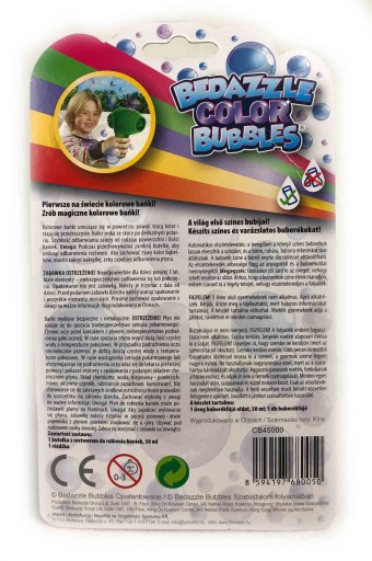BEDAZZLE FAREBNÉ BUBLINY MODRÉ MYDLOVÉ BUBLINY