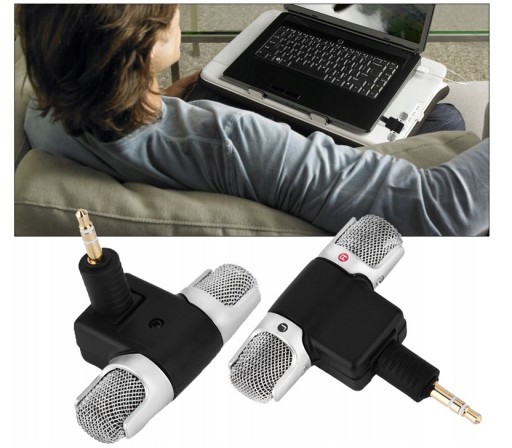 MINI STEREOFÓNOVÝ MIKROFÓN SKLADACÍ KONEKTOR 3,5MM