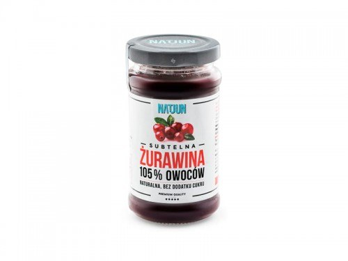 Brusnice 105% 220g NATJUN bez pridaného cukru