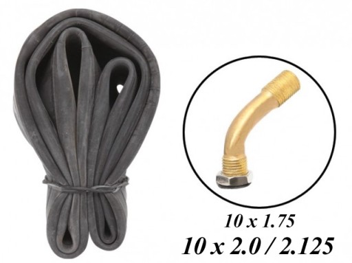 10-palcová vnútorná trubica vozíka, vhodná pre 10x2.0, 10x1.75, 10x2.125, 255x50