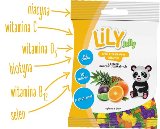 Lily Jelly želé z tropického ovocia 80g