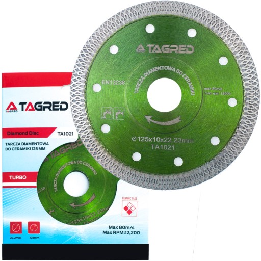 DIAMANTOVÝ DISK NA KERAMICKÝ hrnčiarsky kameň 125MM