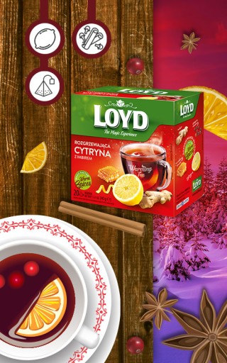 Zimný hrejivý čaj Lemon Ginger Med 20 Hrejivý čaj T. LOYD