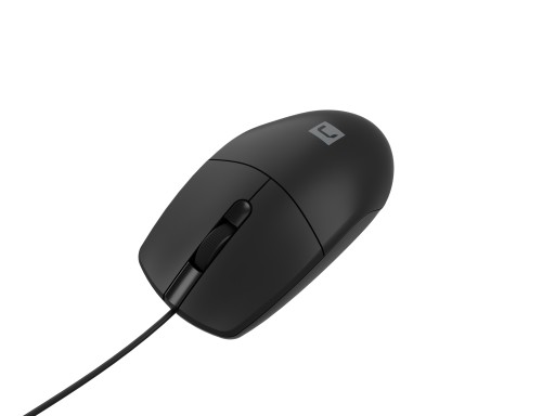 Natec RUFF PLUS 1200 DPI drôtová myš, čierna