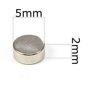 SILNÝ VALEC NEODYMOVÝ MAGNET 5x2 - SADA 20 / NEODYMOVÝCH MAGNETOV /