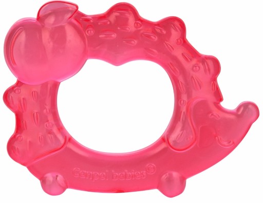 CANPOL Hedgehog vodné hryzátko silikónové BPA FREE PINK