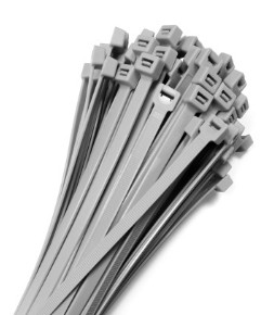 100 ks. KABELNÉ VIAZAČKY KABELOVÉ VIAZAČKY ŠEDÉ VIAZAČKY 4,8X500 mm