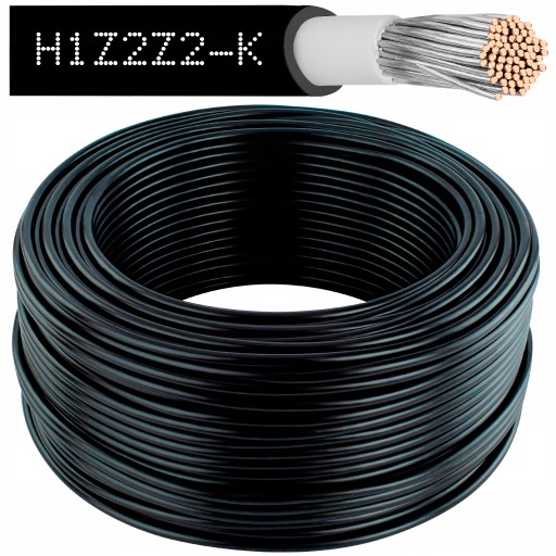 KÁBEL SOLÁRNY H1Z2Z2-K LSOH DCA FOTOVOLTAIKA MC4 ČIERNY 4mm2 5m
