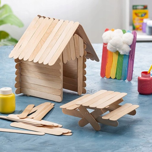 JUMBO 15cm x 1,8cm 60ks Aliga prírodné drevené kreatívne paličky