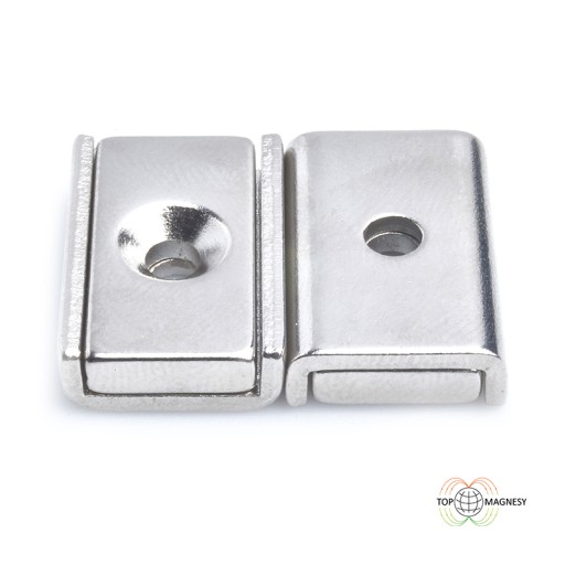Magnetický držiak na tanier s otvorom na skrutku UMP 20x13,5x5 N 1 kus