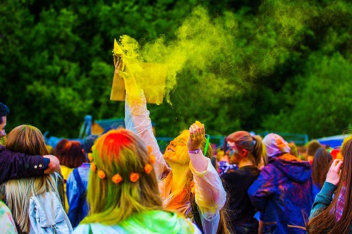 Farebné HOLI POWDER Festival FIALOVÁ Fialová 70g Holli