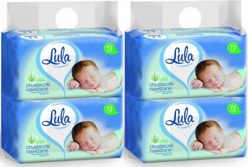 LULA Aloe vlhčené obrúsky 4 x 72ks = 288ks