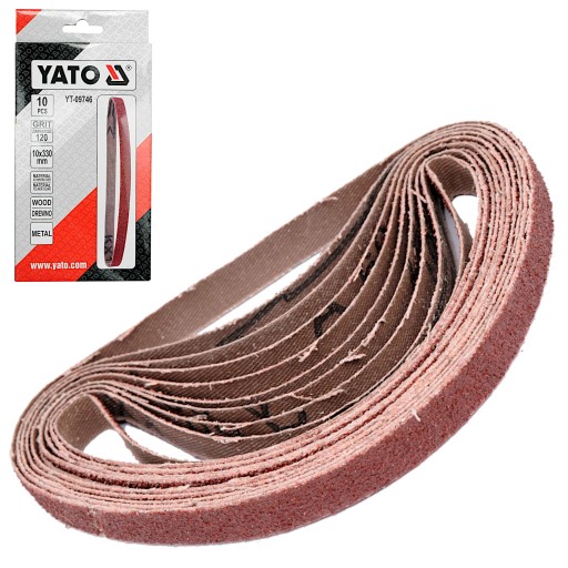 Yato nekonečný brúsny pás 10ks P120 10x330mm