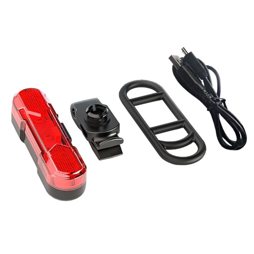 LED ZADNÁ BICYKLE LAMPA, USB BATÉRIA