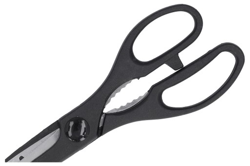 Nožnice univerzálne nožnice, odolné, pevné, ostré, oceľové, 21 cm, čierne