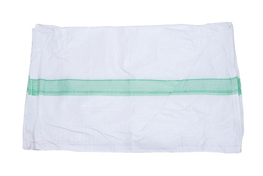 VRECKO 25KG VRECIA NA SUŤ ZRNNÉ UHLIE 50x80 ZELENÝ PRUH.