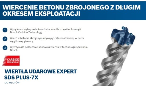 VŔTAČKA BOSCH SDS PLUS-7X EXPERT 6 x 100/165