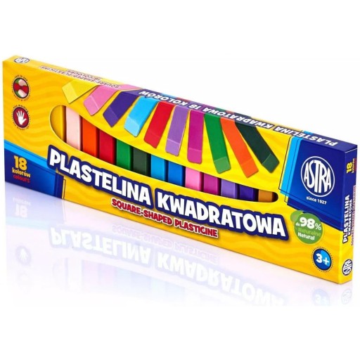 Plastelína Astra štvorec 18 farieb 83814904 AS