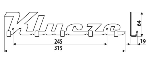 Vešiak na kľúče GAMET WS03, červený lesk