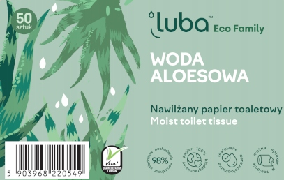 LUBA ECO FAMILY VLHČENÝ TOAL PAPIER. A'50 S VODOU