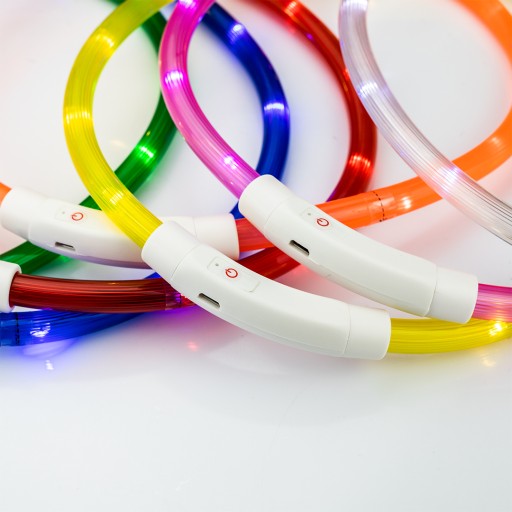 LED OSVETLENIE PRE PSA A MAČKY, NASTAVITEĽNÉ, 70 cm