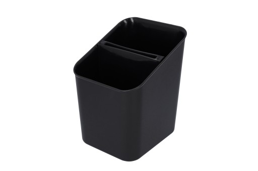 ČIERNY ZÁSOBNÍK NA PRÍBORY ORGANIZÁTOR A SUŠIČKA ODNÍMATEĽNÁ VLOŽKA 14x11x16 CM