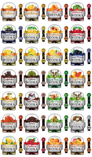 MALÝ štítok - VODKA DUCH LESA 16 ks.