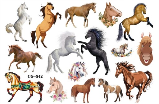 Odnímateľné tetovanie pre deti HORSES CG542