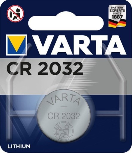 Alkalická batéria pre diaľkové ovládače Varta FLAT CR2032
