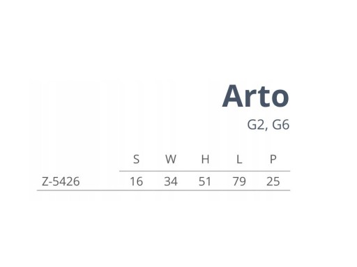 ARTO Z-5426 P67 nábytkový vešiak Ivory Nome