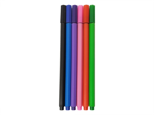 Jemné fixky Fixky do školy, 6 farieb, 0,4 mm Schéma 8132