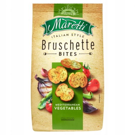 Bruschette chrumkavá zmes zeleninového snacku 70g