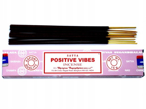 Indické vonné tyčinky SATYA POSITIVE VIBES 15g