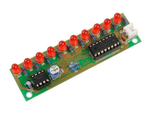 Modul plávajúceho svetla NE555 LED na učenie sa spájkovania vlastnými rukami
