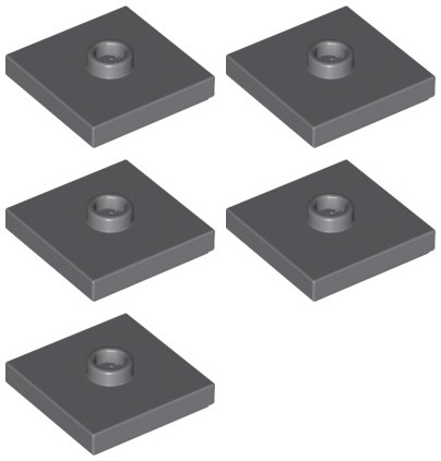 LEGO 87580 TANIER 2x2 tmavosivá NOVINKA (3g) 5 ks.
