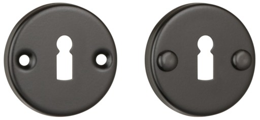 Okrúhly nápis Rozeta na kľučku KEY, čierna