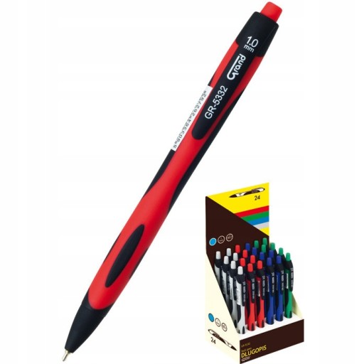 Modré GR-5332 automatické guľôčkové pero 1mm GRAND
