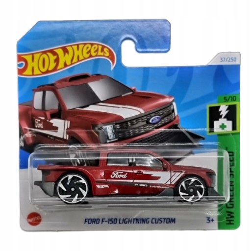 Autíčko Hot Wheels HTB82 Ford F-150 Lightning Custom HW Green Speed