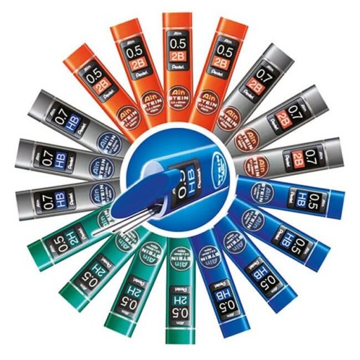 AIN STEIN PENCIL GRAPHITES 15 KS 0,3MM 2B PENTEL