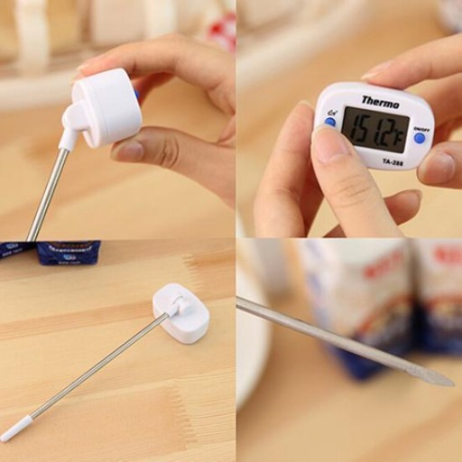 DIGITÁLNY KUCHYNSKÝ TEPLOMER NA MÄSO, VÍNO, LCD SONDA