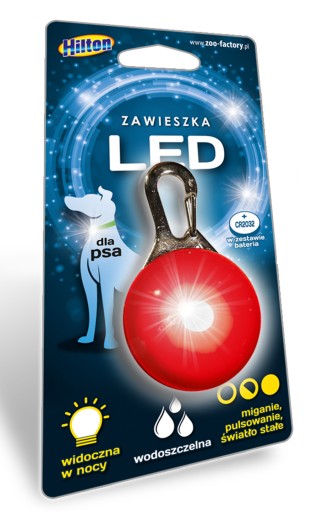 Svietiaci prívesok na LED obojok pre psa a mačku